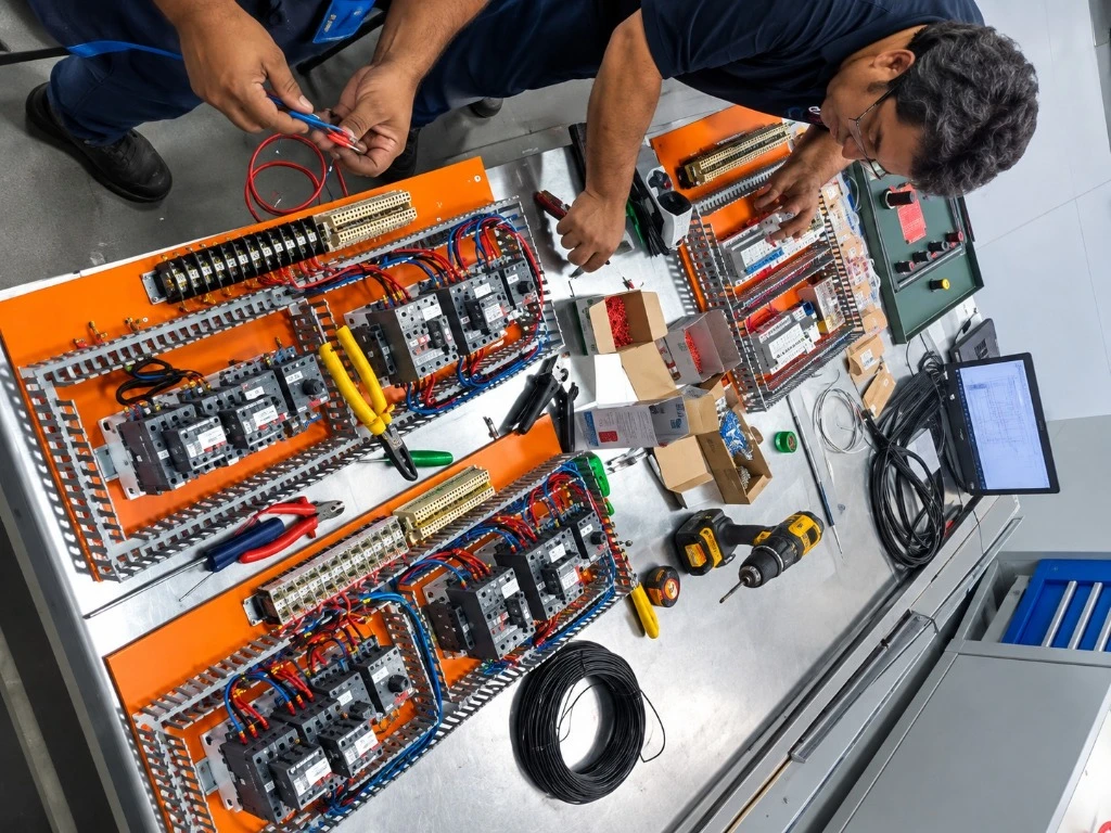 Montagem de painel de automação de chiller NX-380-P